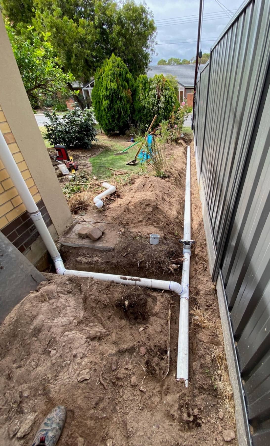 Drainage system upgrade for existing Adelaide property