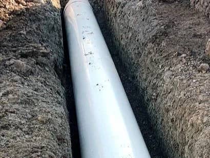 Stormwater and sewer pipe connections during installation